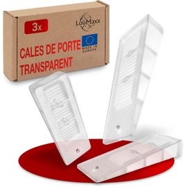 ERSHI-Cale en Caoutchouc, Lot de 3, Transparent, Cale de Porte Inodore, Bloc Porte, Offrant une Adhérence Parfaite sur TOUS les So[147]