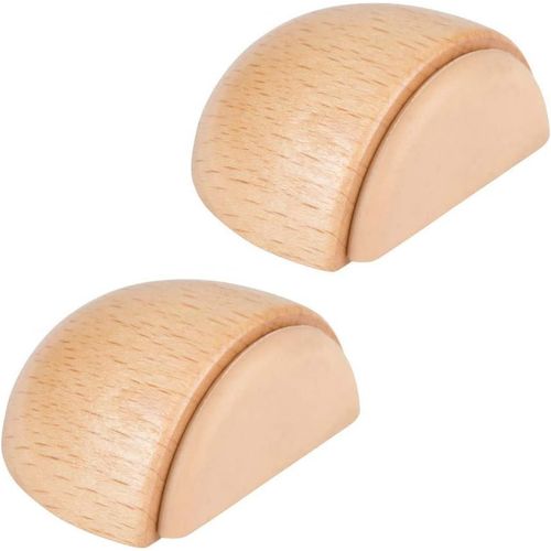ERSHI-butée de porte adhésive en bois \u2013 2 pièces \u2013 stop porte sol \u2013 bloc porte sol \u2013 à coller \u2013 Aspect hê[163]