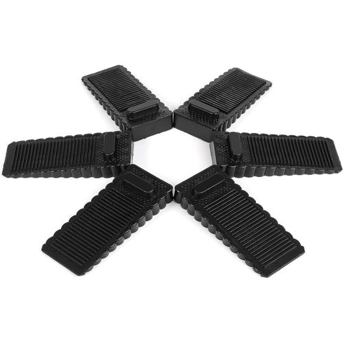ERSHI-Lot de 6 Butées de Porte en Caoutchouc Antidérapant | Bloc Porte en Silicone pour Tous les Sols | Cale de Porte Empilable po[43]