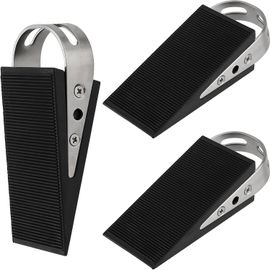 ERSHI-cale porte sol,Lot de 3 bloque porte en caoutchouc antidérapant, Bloc porte,Hauteur Reglable Antidérapante bloc, 4,8 x 12 x [532]