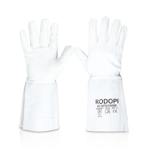 KALANKA-Fireweld-Comfort Lot de 1 à 10 paires de gants de soudeur EN 388:2016 Taille 8-11 en cuir de vachette plein EN 407 33 cm pour homme et femme (1, 8)