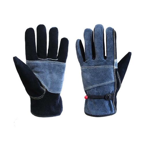 KALANKA-Gants de travail en cuir avec doublure - Gants de travail haute résistance pour gants de jardinage, construction, gants de soudure, gants en cuir pour hommes/femmes