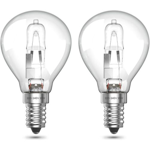Kalanka-Ampoule Halogène E14 28w Dimmableampoule Halogène E14 28w Dimmable Blanc Chaud 2700ktransparente G45 Ampoule 230v 28w Pour Lampes De Table, Lustres, Lot De 2