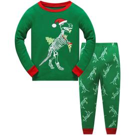 Ensemble pyjama 2 pièces de Noël vert bébé garçon