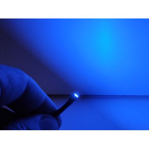 Kalanka-10 Pièces Micro Mini Lampe Led Avec Fil 12v Smd 3528 Lumières Voyant Pour Voiture Jeep, Bleu