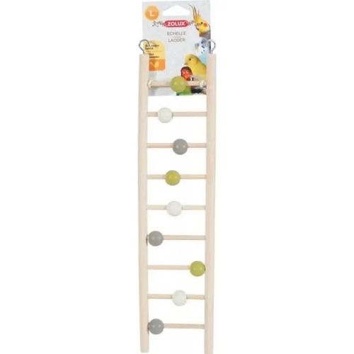 Échelle En Bois - Non Toxique - 9 Barreaux - Beige - Intérieur - Pour Oiseaux