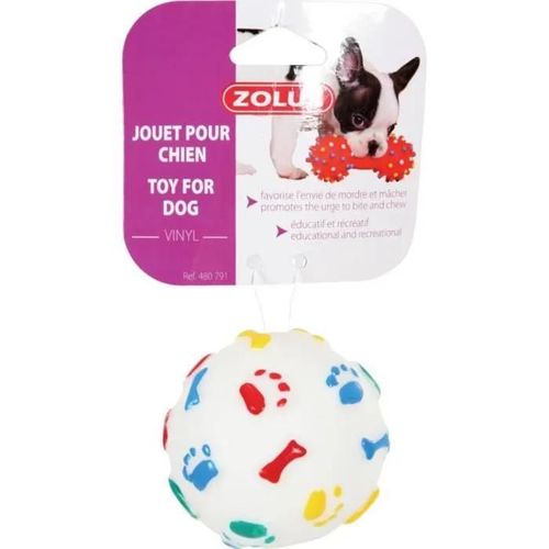 Jouet - Vinyl - Ballon Rebond - 7.5 Cm - Pour Chien - Stimule Les Sens