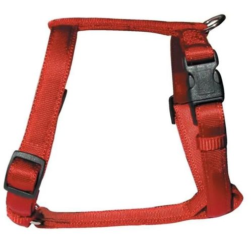 Harnais - Cushion - 25mm - Rouge - Réglable - Pour Chien Moyen