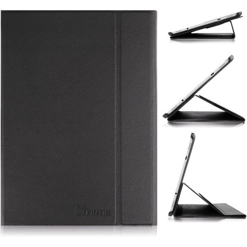 Coque De Protection Pour Samsung Galaxy Tab S2 9.7 Pouces - Etui Mince Et Léger En Cuir Pu Housse Fonction Sommeil/Réveil Automatique, Noir