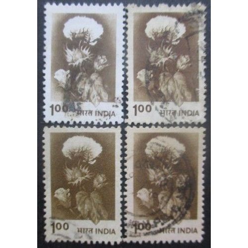 Inde N°781 X 4 Oblitéré