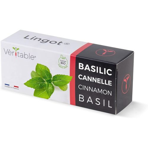 Lingot Basilic Cannelle Bio - Compatible Potager D'intérieur Et Exkyrecharge Prête À L'emploi - Substrat Avec Graines Intégrées.[G476]