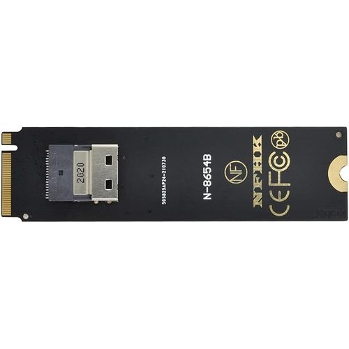 NGFF M-Key NVME vers U.2 U2 Kit SFF-8639 à SFF-8654 Slimline SAS PCIe SSD Adaptateur pour carte mère