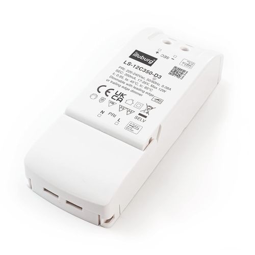 Transformateur LED Variable TRIAC 350mA Courant Constant 6W - 12W pour Lampe LED Bloc d'Alimentation Driver