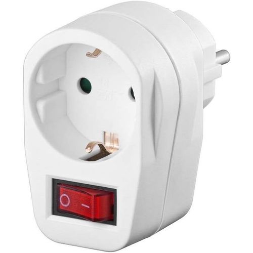 Prise Électrique 16A avec interrupteur - Type F ATTENTION: incompatible avec les prises françaises!! (Normes Schuko - Allemagne)