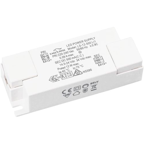 Transformateur LED 500mA Courant Constant 8W - 12W Flickerfree LED Bloc d'Alimentation Driver
