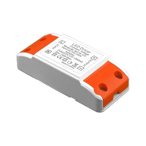 Transformateur LED 12V, Transformateur LED 18W Transformateur 230V à 12V, Pas de scintillement LED, Pas de bruit de transformateur, Transformateur basse tension LED pour G4 MR16 GU5.3 LED, 1 paquet