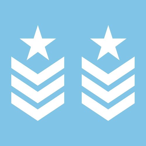 Autocollants 4x4 Off Road Étoiles Militaire US Army Armée Pack de 2 unités pour la Voiture (Blanc)
