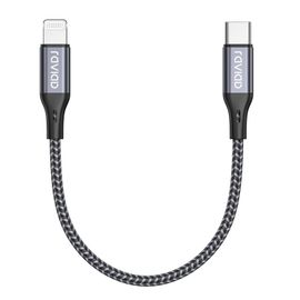 Câble USB C vers Lightning 0.5M [MFi Certifié] Charge Rapide Power Delivery Compatible avec iPhone 11/12/13/13 Mini/13 Pro Max/13 Pro/SE 2020/11/11 Pro/XR/XS/X/8 -Gris.[V436]