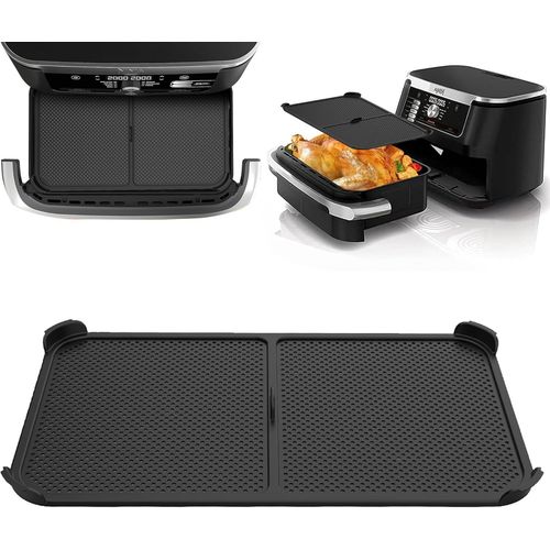 Grille Anti Projection pour Air Fryer Ninja 10,4 L AF500EU, Anti Eclaboussure Silicone Accessoires Compatible avec Air Fryer Ninja Foodi 10,4 L, Reusable Air Fryer Accessoires.[V103]