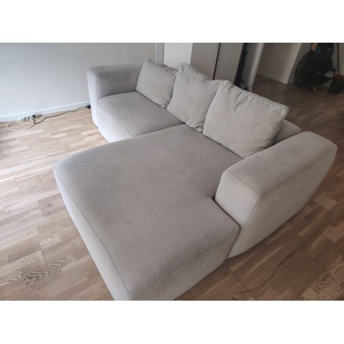 Canapé D'Angle Blok Kave Home 2 Places Méridienne Droite Beige 240 Cm × 174 / Réf S574gr39 / Prix Neuf 1665€