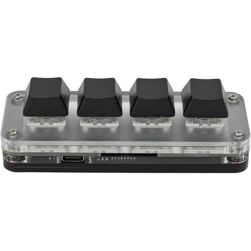 Mini Clavier à 4 Touches, Clavier de Programmation Macro Pad RVB, Touches entièrement programmables à Une Main, pour, pour Vista, pour, pour Macos