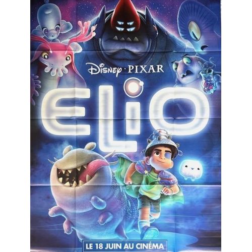 Elio / Walt Disney / Pixar - Affiche Pliée Originale De Cinéma - Format 120x160 Cm - Un Film De Domee Shi, Madeline Sharafian, Yonas Kibreab, Zoe Saldaña, Remy Edgerly, Brandon Moonavec - Année 2025