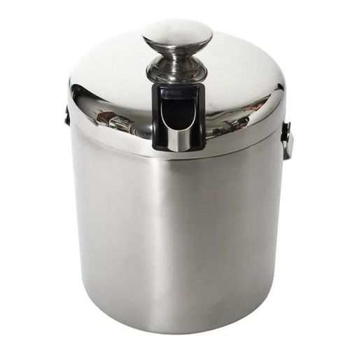 Seau À Glace En Métal "Couvercle" 1,3l Argent