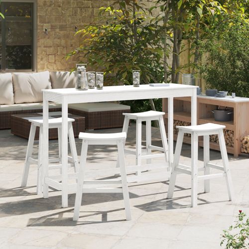 Tabourets De Bar Vidaxl 6 Pcs Blanc Hdpe, Tabourets De Bar Vidaxl 2 Pcs Blanc Hdpe