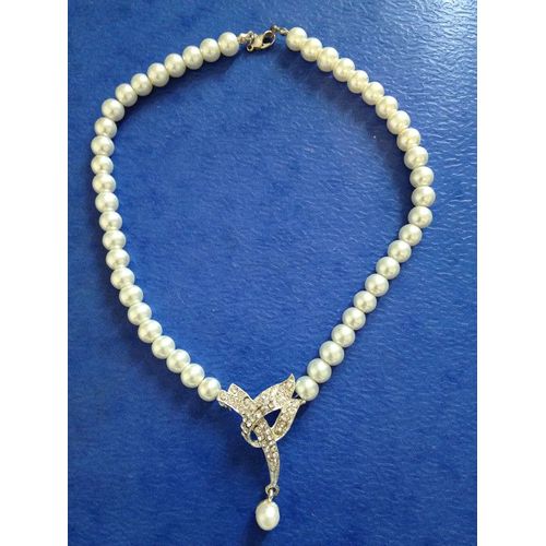 Elegant Collier Femme Perles Fantaisie Ras Du Cou Idee Cadeau