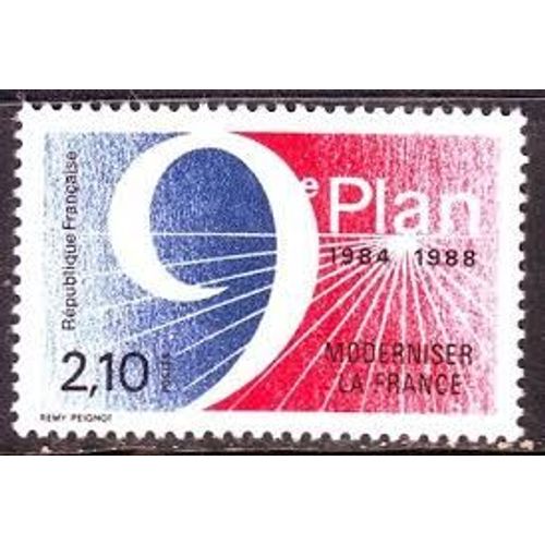 9ème Plan : Moderniser Le France Année 1984 N° 2346 Yvert Et Tellier Luxe