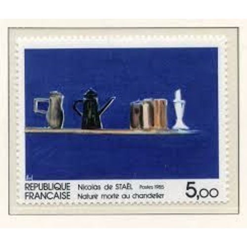 Art : "Nature Morte" De Nicolas De Staël Année 1985 N° 2364 Yver Et Tellier Luxe