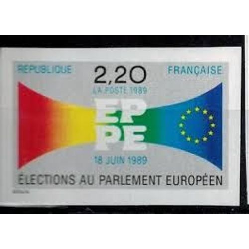 3èmes Élections Au Parlement Européen Année 1989 N° 2572 Yvert Et Tellier Luxe