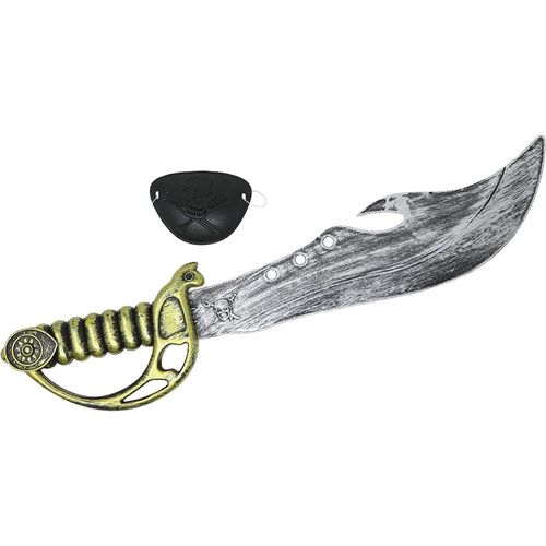 Sabre Jouet Et Cache-Il Pvc Pirate Adulte