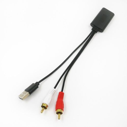 Biurexhaus- Adaptateur USB RCA de voiture universel,récepteur Bluetooth sans fil,XXL domestique,périphérique audio AUX Bluetooth pour BMW Toyota Pioneer - Type RCA USB Type