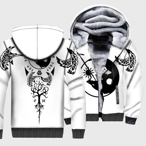 Sweat À Capuche Tessffel Tattoo Pour Femme,Survêtement D'hiver,Impression 3d,Dieu Odin Fenrir,Nouvelle Mode,Thunicef,Veste Harajuku,Smile D