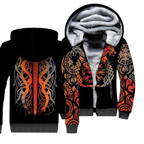 Sweat À Capuche Tessffel Tattoo Pour Femme,Survêtement D'hiver,Impression 3d,Dieu Odin Fenrir,Nouvelle Mode,Thunicef,Veste Harajuku,Smile D