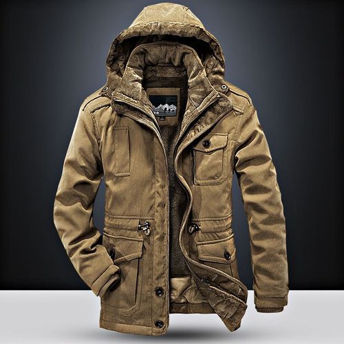 Parka À Capuche Épaisse Imperméable Pour Hommes,Manteau Chaud,Vestes Décontractées Pour Hommes,Pardessus,Manteaux D'optique En Fourrure,Hiver,2024