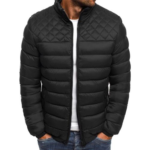 Veste En Coton À Col Montant Pour Homme Avec Fermeture Éclair,Doudoune Confortable,Veste Chaude,Automne,Hiver,2023