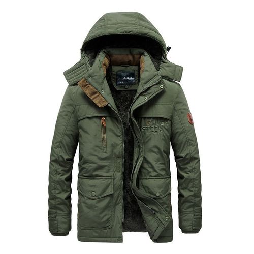 Veste D'hiver Multi-Poches Pour Homme,Parka D'extérieur,Coupe-Vent À Capuche,Optique Militaire,Manteau Chaud,Doublure Smile,Grande Taille