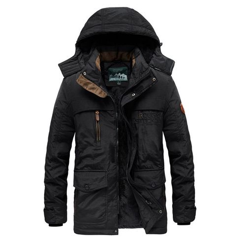 Veste D'hiver Multi-Poches Pour Homme,Parka D'extérieur,Coupe-Vent À Capuche,Optique Militaire,Manteau Chaud,Doublure Smile,Grande Taille