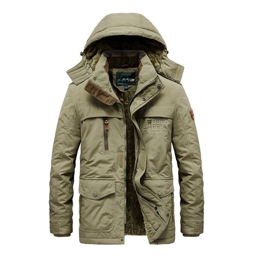 Veste D'hiver Multi-Poches Pour Homme,Parka D'extérieur,Coupe-Vent À Capuche,Optique Militaire,Manteau Chaud,Doublure Smile,Grande Taille