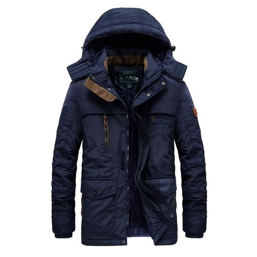 Veste D'hiver Multi-Poches Pour Homme,Parka D'extérieur,Coupe-Vent À Capuche,Optique Militaire,Manteau Chaud,Doublure Smile,Grande Taille