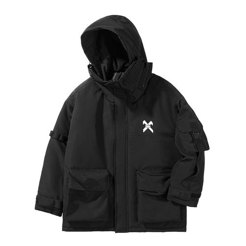 Manteau D'hiver À Capuche Pour Homme,Vêtement Unisexe,Bouffant Rembourré,Lourd,Harajuku,Hip Hop,High Street