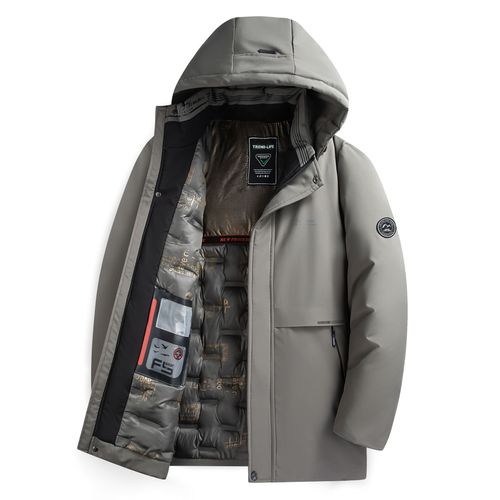 Parka À Capuche Épaisse Pour Homme,Manteau Chaud Imperméable,Vêtements Pour Pères,Pardessus Décontracté,Hiver 2024