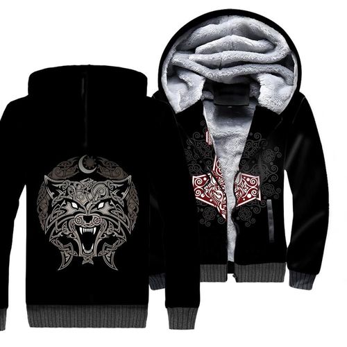 Sweat À Capuche Tessffel Tattoo Pour Femme,Survêtement D'hiver,Impression 3d,Dieu Odin Fenrir,Nouvelle Mode,Thunicef,Veste Harajuku,Smile D