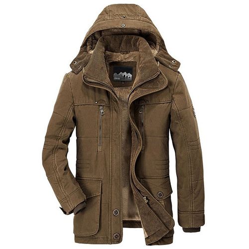 Veste Parka À Capuche Pour Homme,Style Militaire,Coupe-Vent,Style Optique,Décontracté,À La Mode,Automne Hiver 2024