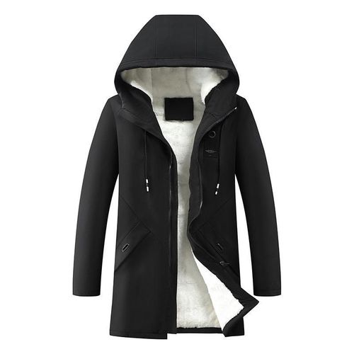 Vestes À Capuche Coupe-Vent En Coton Pour Hommes,Manteau Long,Chaud,Optique,Sourire,Combinaison De Documents Solides,Hiver,