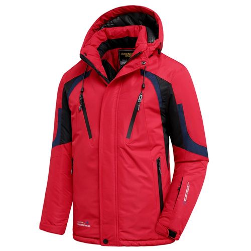 Parka Chaude À Capuche Et Imperméable Pour Homme,Veste Décontractée,Polaire Épaisse,Jet Ski,Extérieur,Neige,Hiver