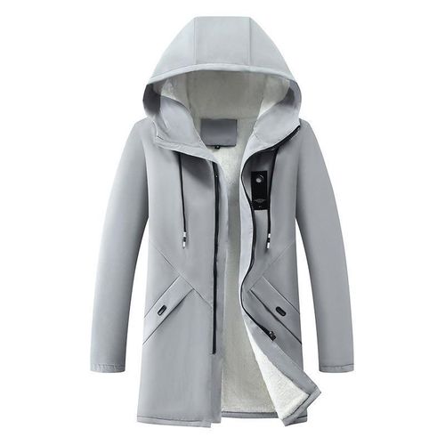 Vestes À Capuche Coupe-Vent En Coton Pour Hommes,Manteau Long,Chaud,Optique,Sourire,Combinaison De Documents Solides,Hiver,