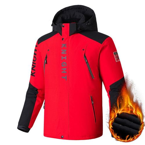Veste D'extérieur Noire À Fermeture Éclair,Manteau D'hiver En Velours Épais Surdimensionné 7xl 8xl 9xl,Vêtements Imperméables Coupe-Vent Pour Hommes